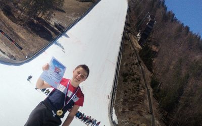 Nejc Lahajnar je državni prvak v smučarskih skokih